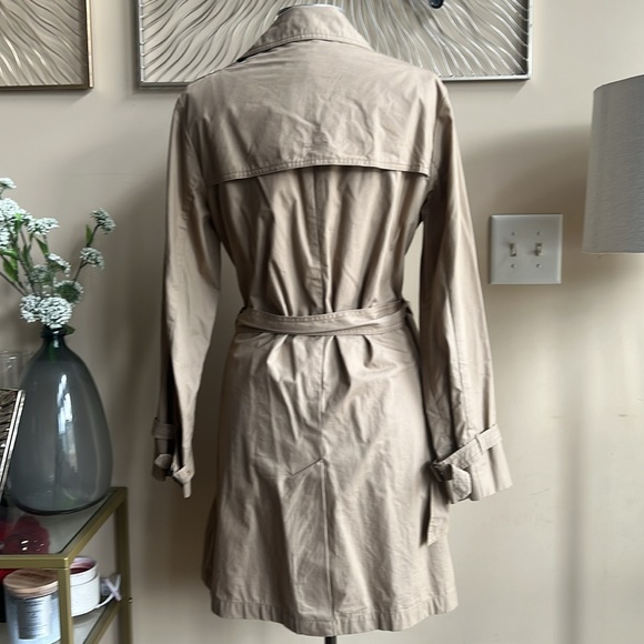 Gap Beige Belted Trench Coat, L - Picture 5 of 10